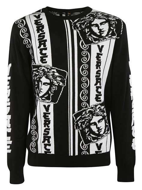 versace crewneck|Versace jumper men's.